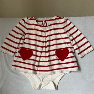 GAP Baby Onesie with Red Trim